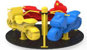Carusel - Carusel cu figurine de motociclete