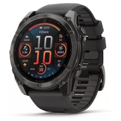 Gadgeturi - Ceas inteligent Garmin Fenix 8 – 51 mm, Sapphire, Carbon Gray DLC Titanium with Black
