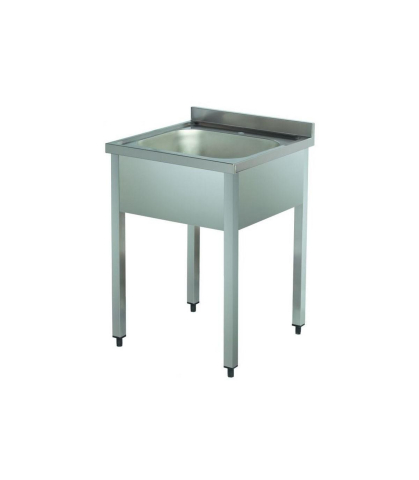 Masa cu cuve inox - Chiuvetă 600×600×(300)×900
