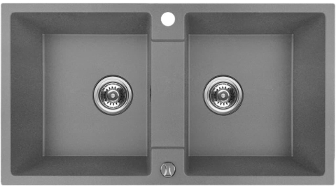 Pentru casa - Chiuveta Backer NONA DUO GREY 800x440