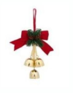 Brazi și decor de Crăciun - Clopotei la usa