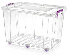 Accesorii pentru bucătărie - Container, IRAK, Plastic, 15L, 44x30x17 cm, Vertical, Patrat, Transparent