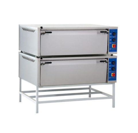 Cuptoare Profesionale - Cuptor electric cu vatra pentru panificatie, 2 sectii, 2 convectii 