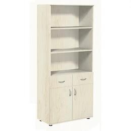 Mobilier pentru casă - Dulap biblioteca cu 2 sertare si 3 nise deschise