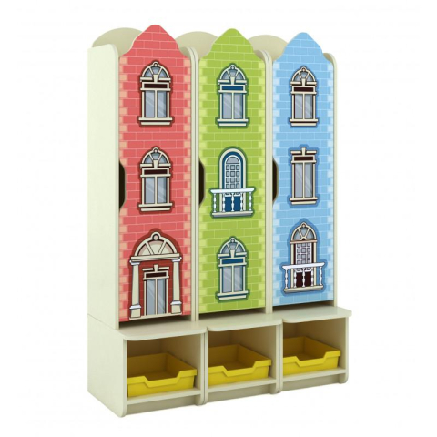 Dulapuri - Dulap Vestiar din 3 compartimente