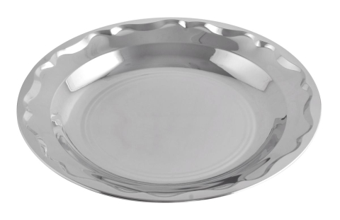 Veselă - Farfurie din inox adancă 24.5x50 cm Grunberg 