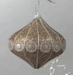 Casă și grădină - Glob titirez 2 gold 8 cm