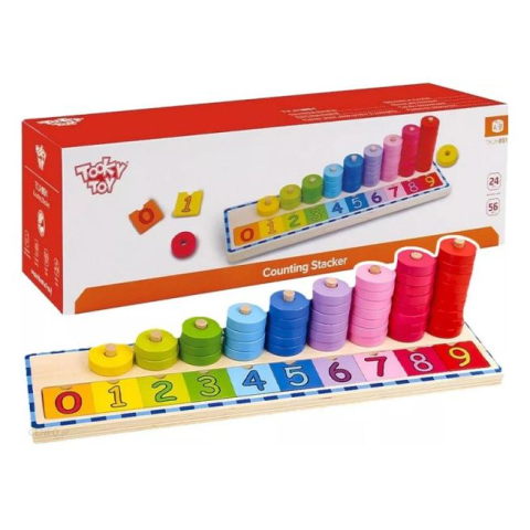 Jucării - Joc de lemn „Învățăm să numărăm”