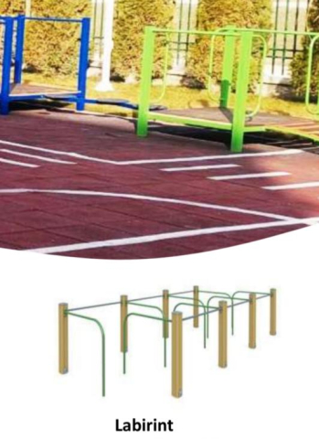 Echipamente Urbane - лабиринт 170х600х90 