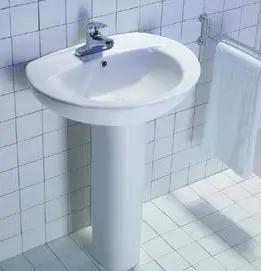 Pentru casa - Lavoar ceramic Meitao MT 8221, 58 cm, cu piedestal