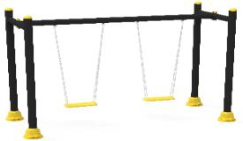 Качели - Классические качели с резиновым сиденьем