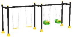 Качели - Классические четырехместные качели