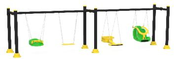 Качели - Четырехместные качели