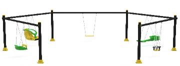 Качели - Пятиместные качели