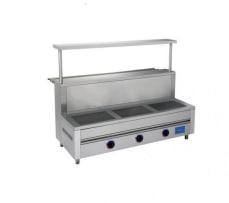 Utilaje și echipamente Horeca - MARMIT PENTRU FELUL INTII, 2 ARZATOARE INFRAROSII (CLASIC) 