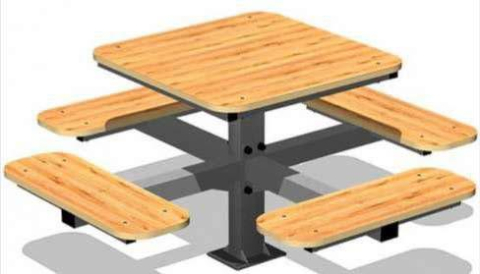 Bănci exterioare - Masă 4 locuri