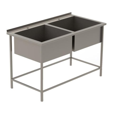 Utilaje și echipamente Horeca - Masa cu cuve 1200x600x850 cu 2 cuve 500x500x300