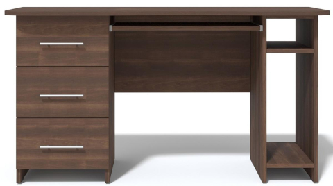 Столы - Письменный стол Темный Орех Слева