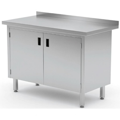 Мебель из нержавеющей стали - Стол-шкаф 1200x700x850