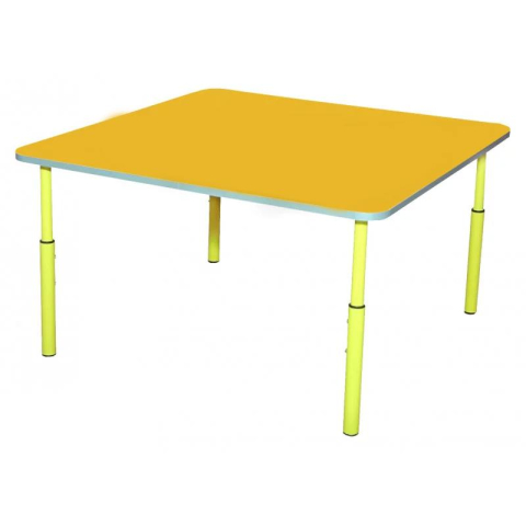 Totul pentru copii - Masa pentru copii patrata dimensiunile 830x830 mm reglabilă 460, 520 și 580 mm