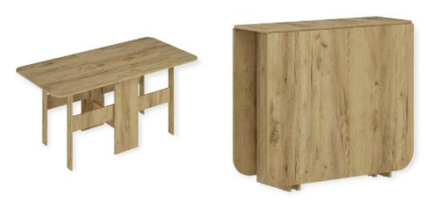 Mobilier pentru casă - Masa pliabilă Tumbă Mare Stejar Craft Auriu