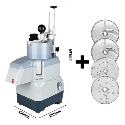 Mașini profesionale de bucătărie - Mașină feliat legume GGMGastro cu 4 discuri