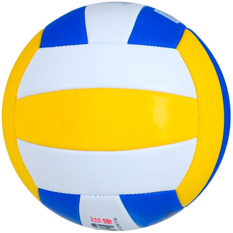 Sport și Relaxare - Minge voley LIWANG FB-028 / Marimea 5 / Alb-galben-albastru
