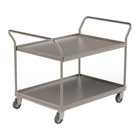 Mobilier Inox - Mobilier inox cărucior debarasare cu 2 polițe 600x600x1000