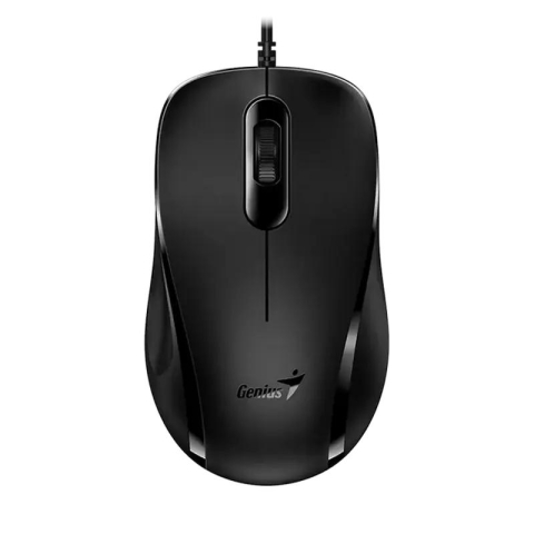 Calculatoare și laptopuri - Mouse Genius, 1200 DPI, 3 buttons, 83g, ambidextrous, 1.5m USB, Black