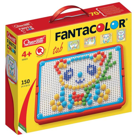 Jucării - Mozaic Quercetti Fanta Color, 150 elemente, portabilă