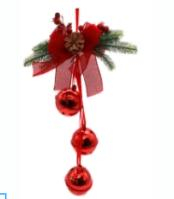 Casă și grădină -  Ornament usa  clopotei red