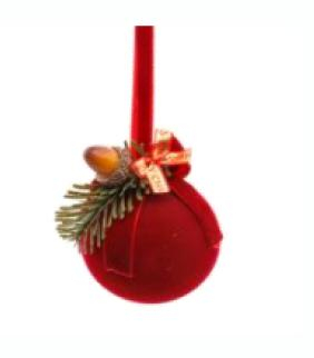 Brazi și decor de Crăciun - Ornament usa  glob red