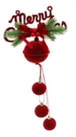 Casă și grădină - Ornament usa globuri red