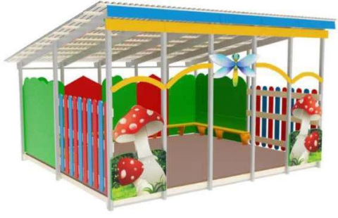 Детские площадки - Павильон Грибок