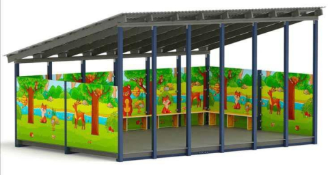 Детские площадки - Мини павильон Поляна