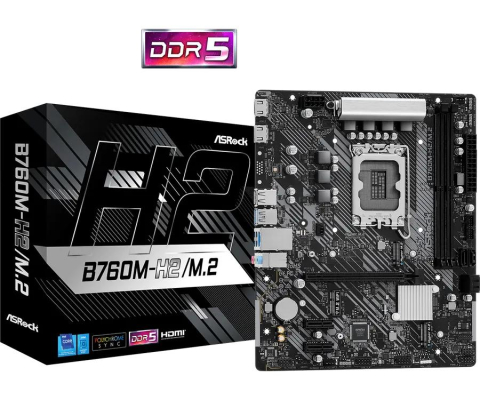 Electronice - Placă de bază ASRock B760M, LGA1700, Micro-ATX