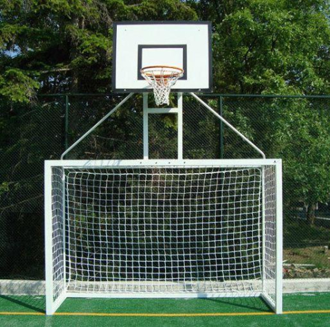 Echipamente Urbane - Poarta fotbal + cos baschet  2000/1200 mm