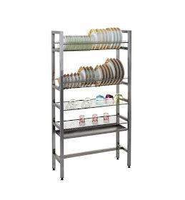 Мебель из нержавеющей стали - Стеллаж для сушки посуды из нержавеющей стали 1000x300x1550мм