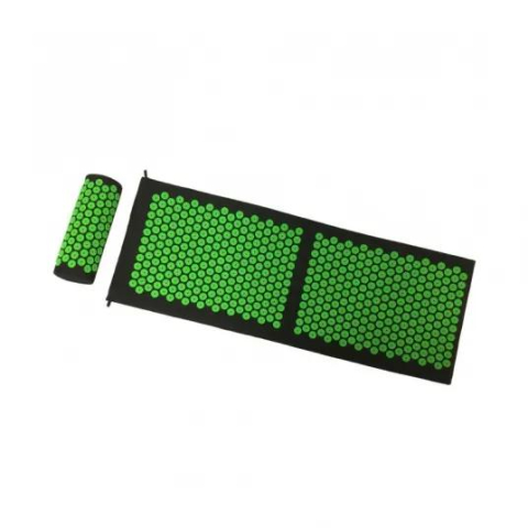 Echipamente Urbane - Saltea plus perna pentru masaj cu acupunctura SIX7FIT 40 x 130 cm Negru/Verde