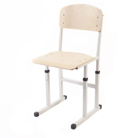 Стулья - Школьный стул на квадратном каркасе с регулировкой по высоте