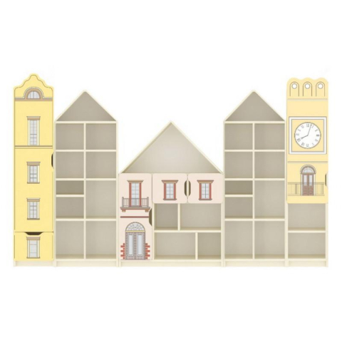 Set Masă și scaun - Set de dulapuri „Orașul vechi” cu imprimare foto