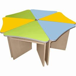 Set Masă și scaun - Set de masa "Petala" 