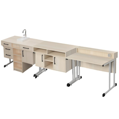 Set Masă și scaun - Set de mese demonstrative pentru laboratorul de chimie