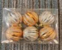 Brazi și decor de Crăciun - Set Globuri 6cm 6pcs Gold+Champagne