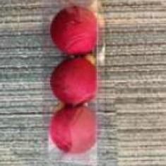 Brazi și decor de Crăciun -  Set globuri  7.7cm 3pcs red