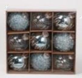 Casă și grădină -  Set Globuri 8 cm 9 pcs