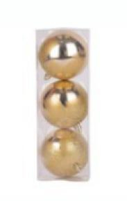 Casă și grădină -  Set globuri gold 3 pcs 8 cm