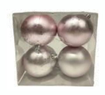 Casă și grădină - Set globuri gold&rose  4 pcs 8cm