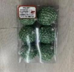 Brazi și decor de Crăciun - Set globuri green  6cm 6pcs