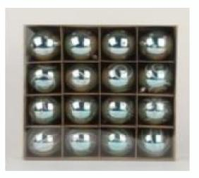 Casă și grădină - Set globuri green shine 16pcs 8 cm